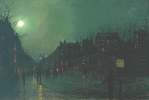 View of Heath Street by Night, Atkinson Grimshaw